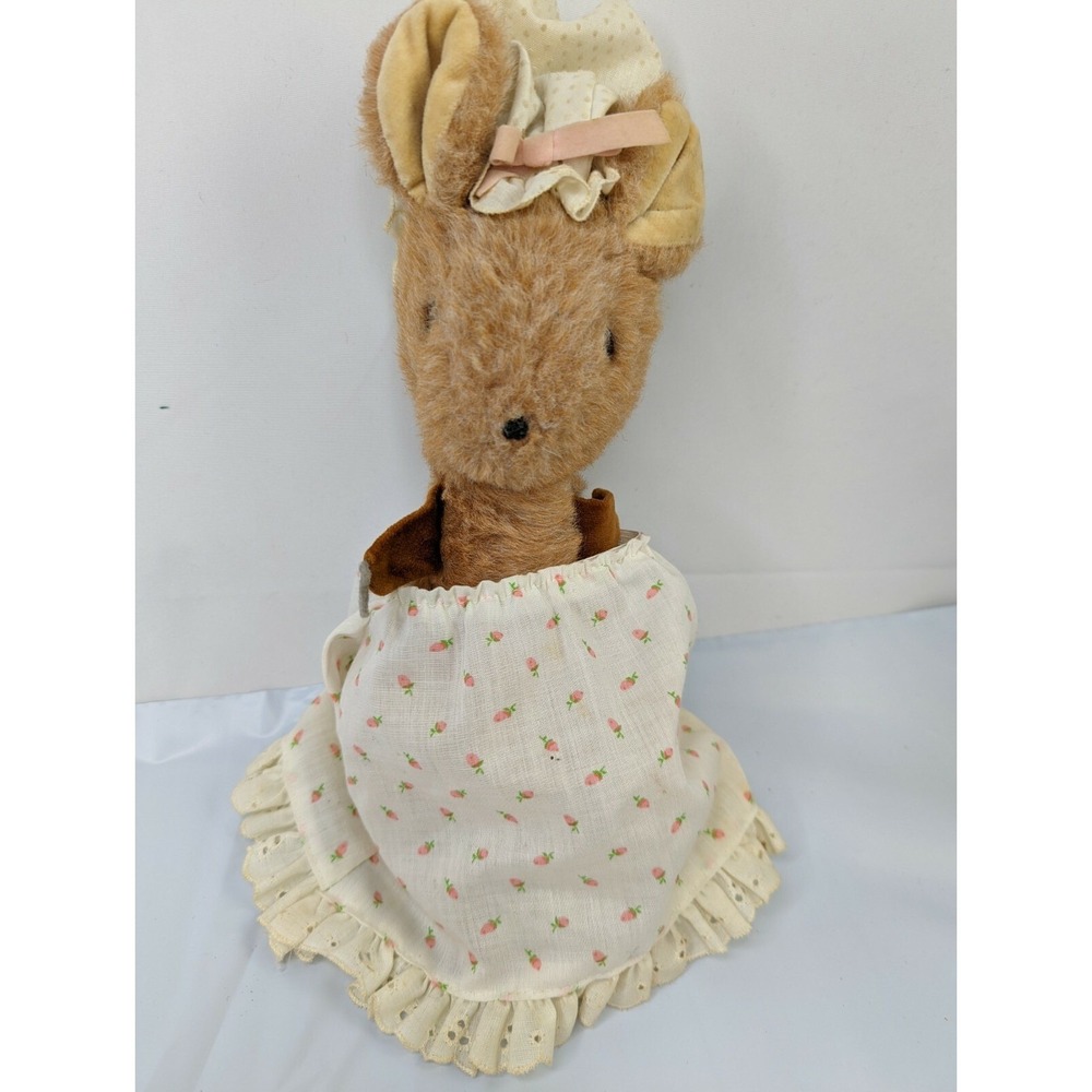 Eden Lady Mouse Plush 8 Inch Peter Rabbit Blue Feet Stuffed Animal Toy